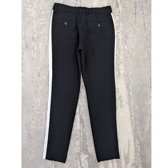 Aritzia Babaton Women's Dexter Trousers with side stripe- Black/White Size 0 - Picture 2 of 6